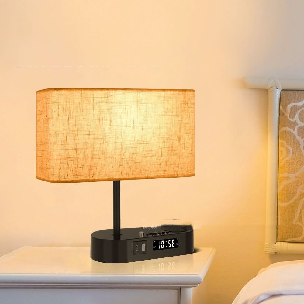 ARA - Alarm clock with charging connection and table lamp | Kalsten