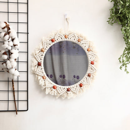 Decorative Macrame Wall Mirror Acalora