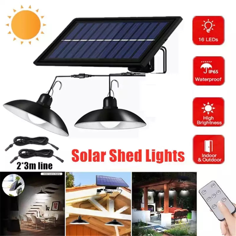 SolarDuo LED Lamp Set on Solar Energy with Remote Control | Kalsten