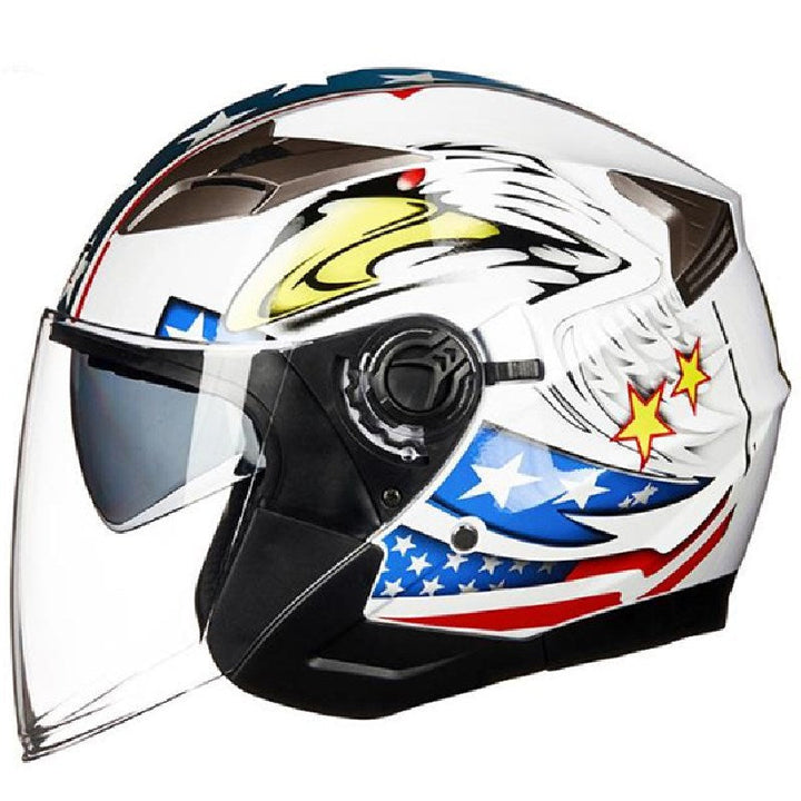 Full-Face Motorcycle Helmet with Integrated Visor Kalsten