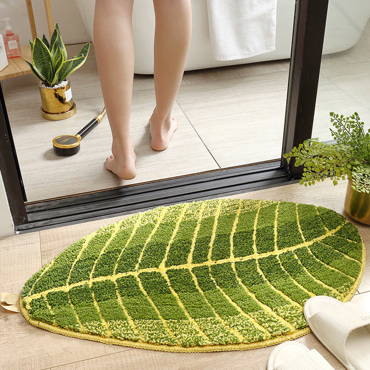 Leaf-Shaped Soft Bath Mat Kalsten