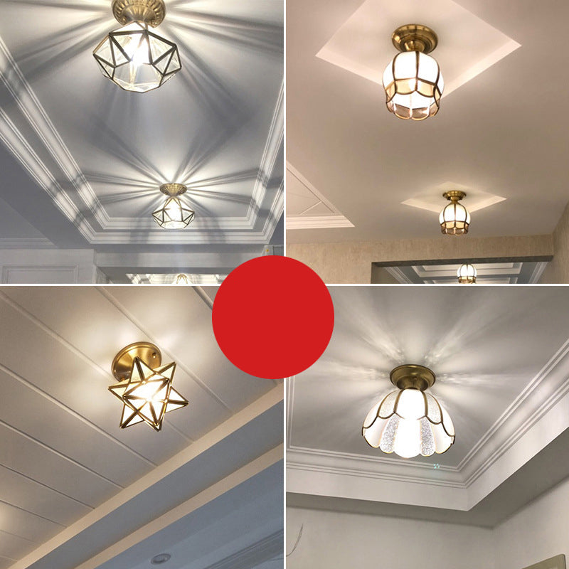 Brass Metal Ceiling Light Fixture Kalsten