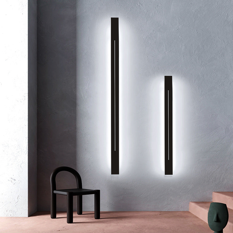 Simplicity Bar Shaped LED Wall Mounted Light Metal Living Room Wall Sconce Lighting | Kalsten