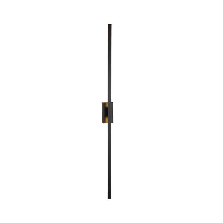Linear Shaped Metal LED Wall Lighting Contemporary Black Sconce Light Fixture for Corridor | Kalsten