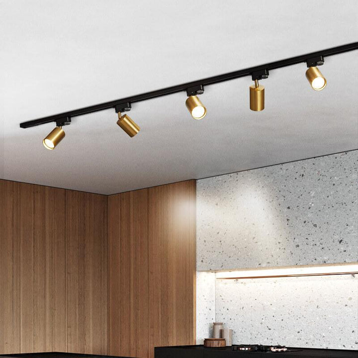 Track Light Iron 39.4 in 3 Head LED Adjustable Ceiling Lighting Modern Indoor Spotlight Fixture | Kalsten