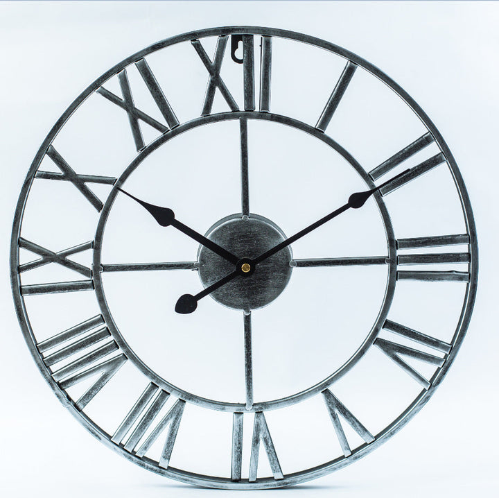 Large Retro Wall Clock made of Iron - Timeless Elegance Kalsten