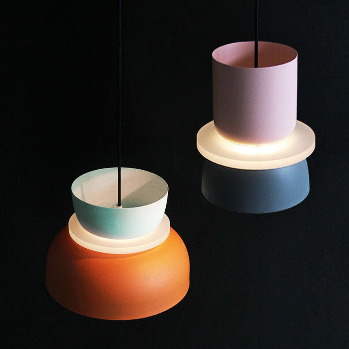 Pendant Light Metal 11.8 in Adjustable Colorful Living Room Bedroom Modern Ceiling Lamp | Kalsten