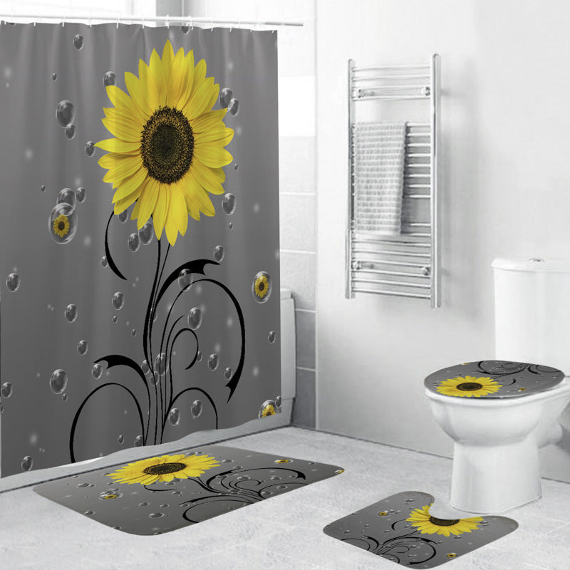 Cactus-Themed Shower Curtain Kalsten