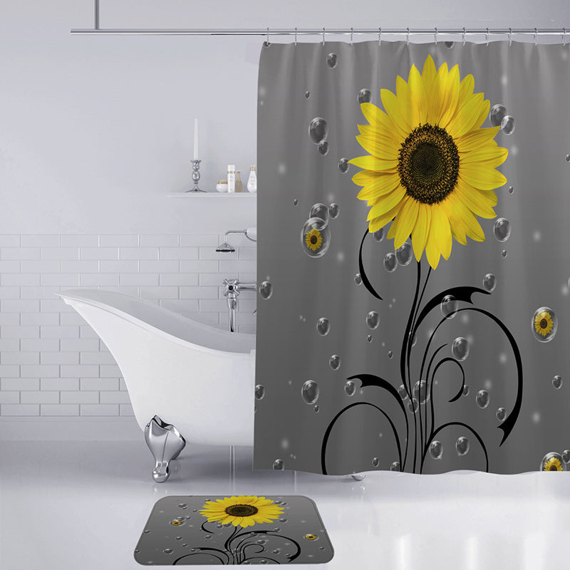 Cactus-Themed Shower Curtain Kalsten