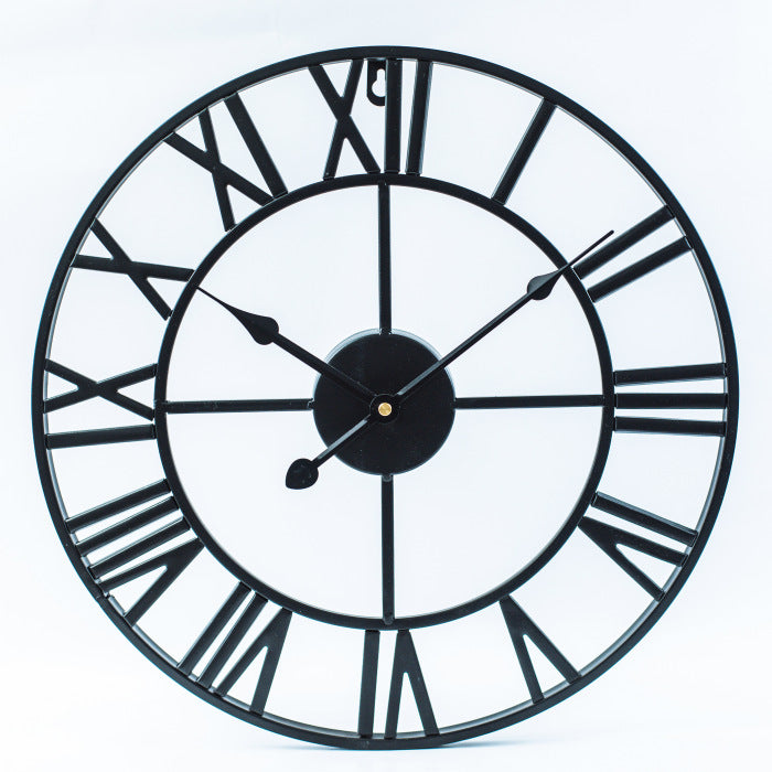 Large Retro Wall Clock made of Iron - Timeless Elegance Kalsten