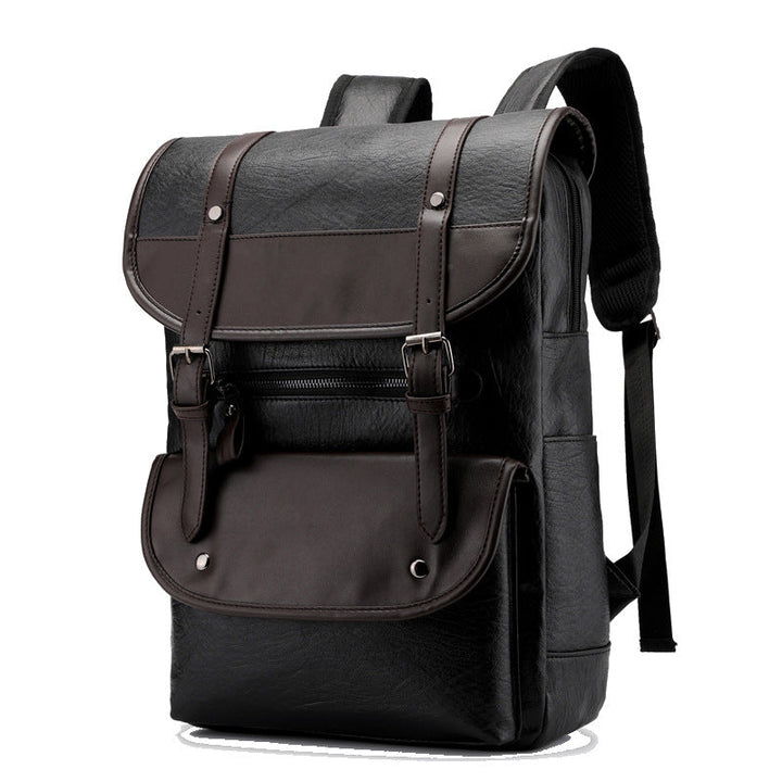 Vintage Style Leather Backpack Kalsten