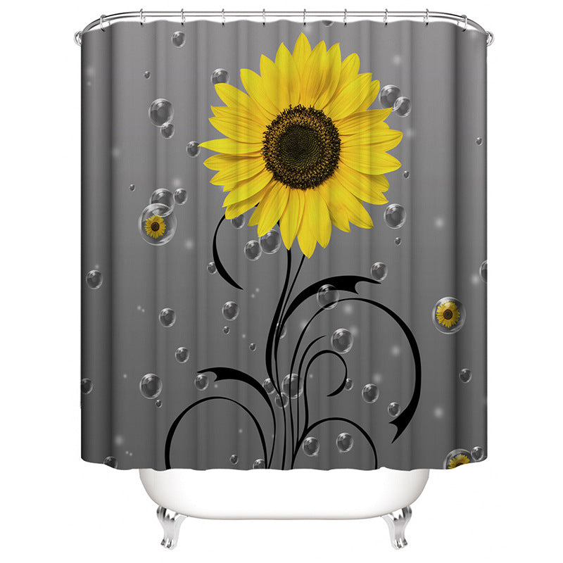 Cactus-Themed Shower Curtain Kalsten
