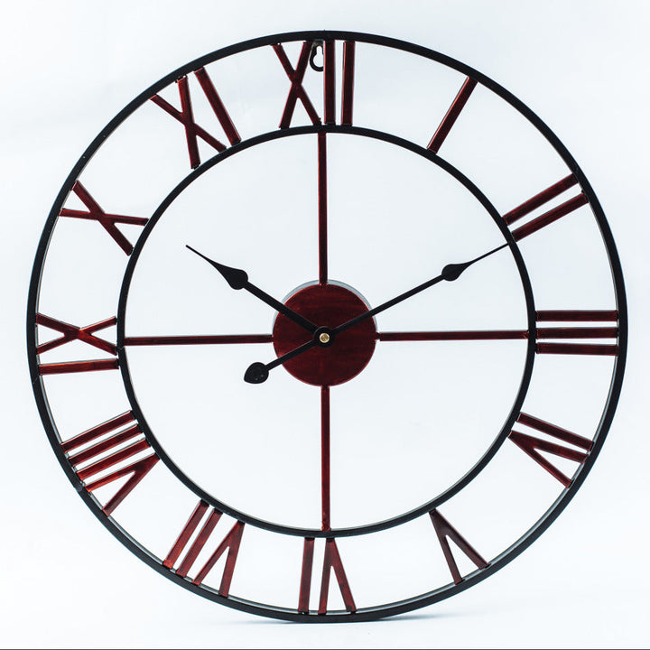 Large Retro Wall Clock made of Iron - Timeless Elegance Kalsten