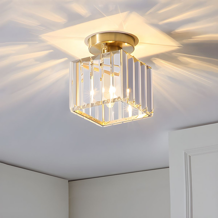 Modern Crystal Ceiling Lamp - CrystalGlow | Kalsten