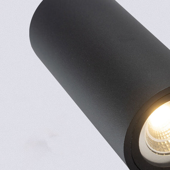 Modern Simple Outdoor Waterproof Aluminum Glass Cylinder 2-Light Wall Sconce Lamp | Kalsten
