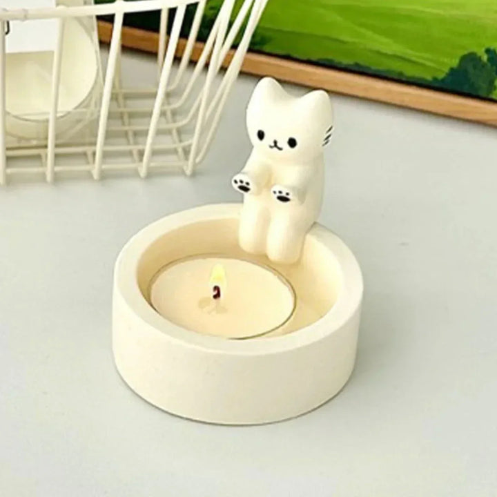 Cat-Shaped Candle Holders