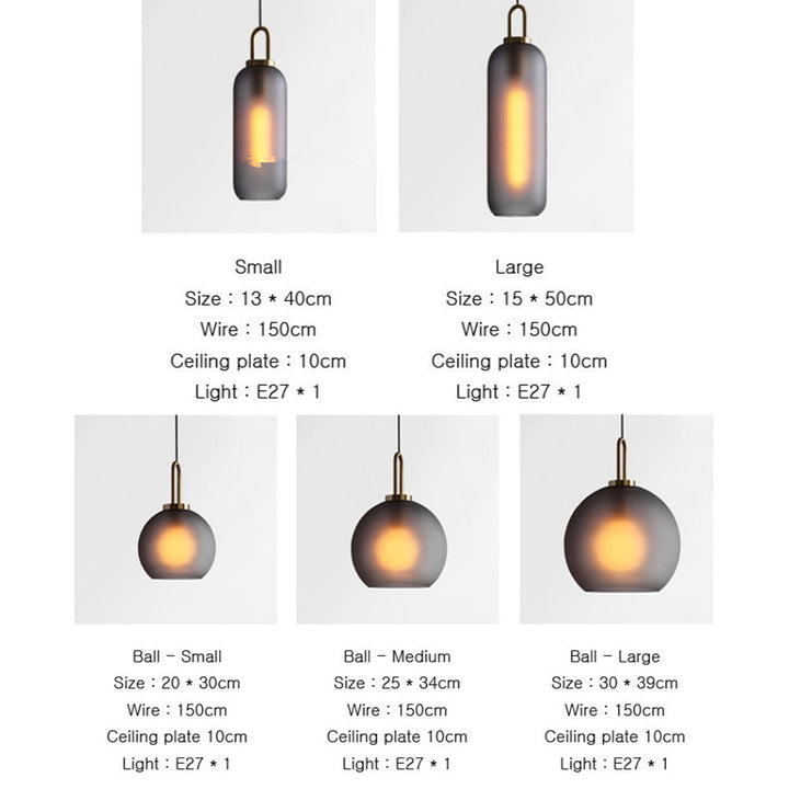 Modern Glass Living Room Pendant Light | Kalsten