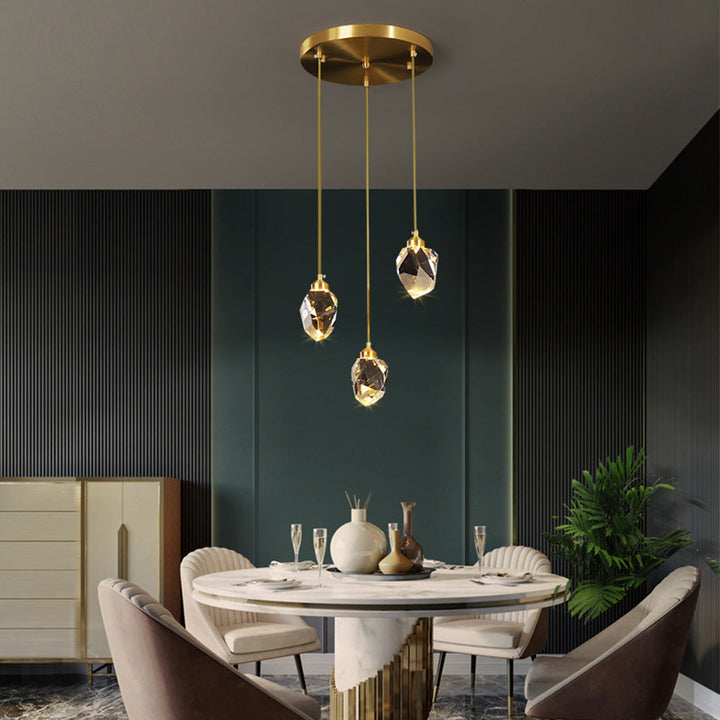 Creative Modern Crystal Gold Raindrop Chandelier | Kalsten