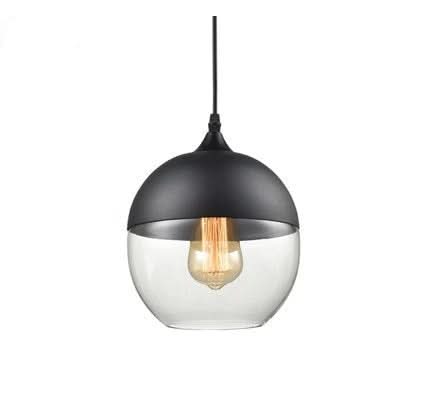 Kalsten | Hand-Blown Glass & Wood Pendant Light Adjustable