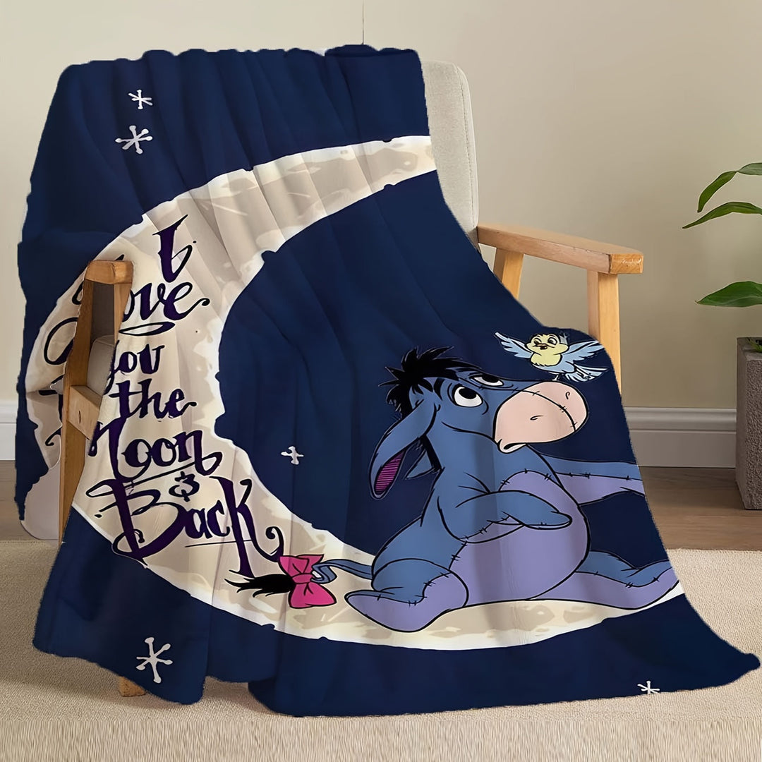 Kalsten | Soft fleece blanket with Eeyore design - Available in multiple sizes for all seasons
