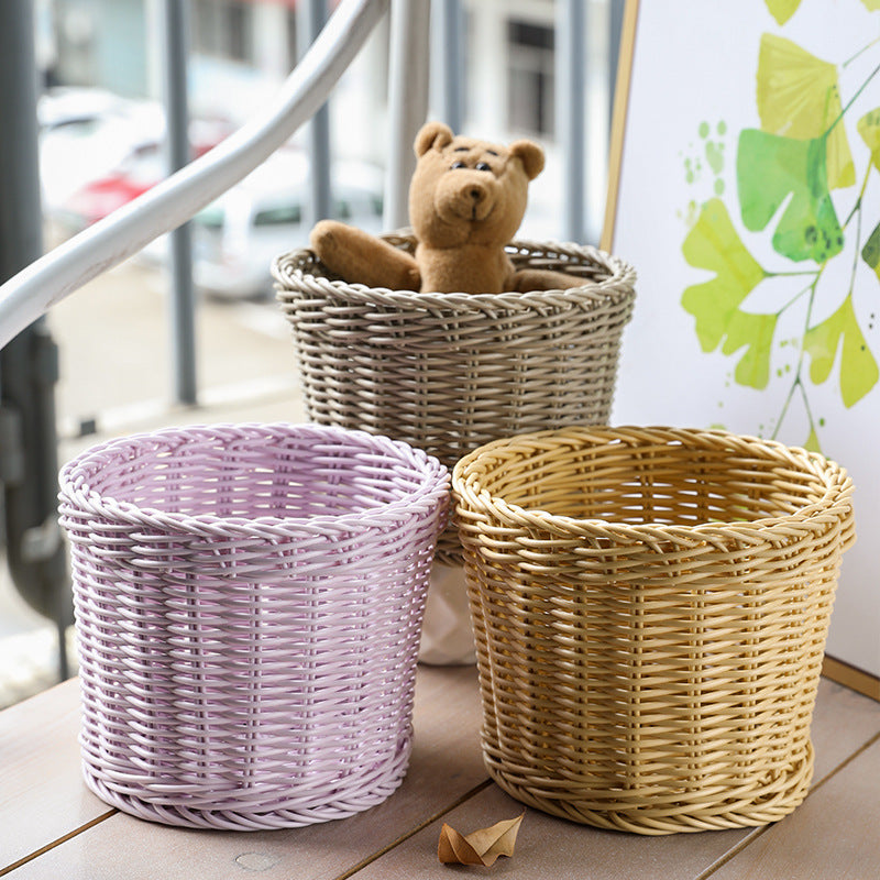 Unisex Round Storage Bowl made of woven material Kalsten