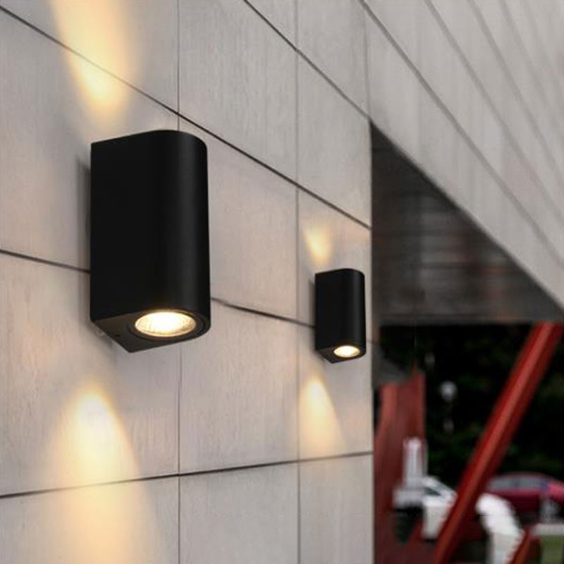 Geometrical Acrylic Wall Sconce Light Minimalist Black LED Wall Mount Lighting for Outdoor | Kalsten