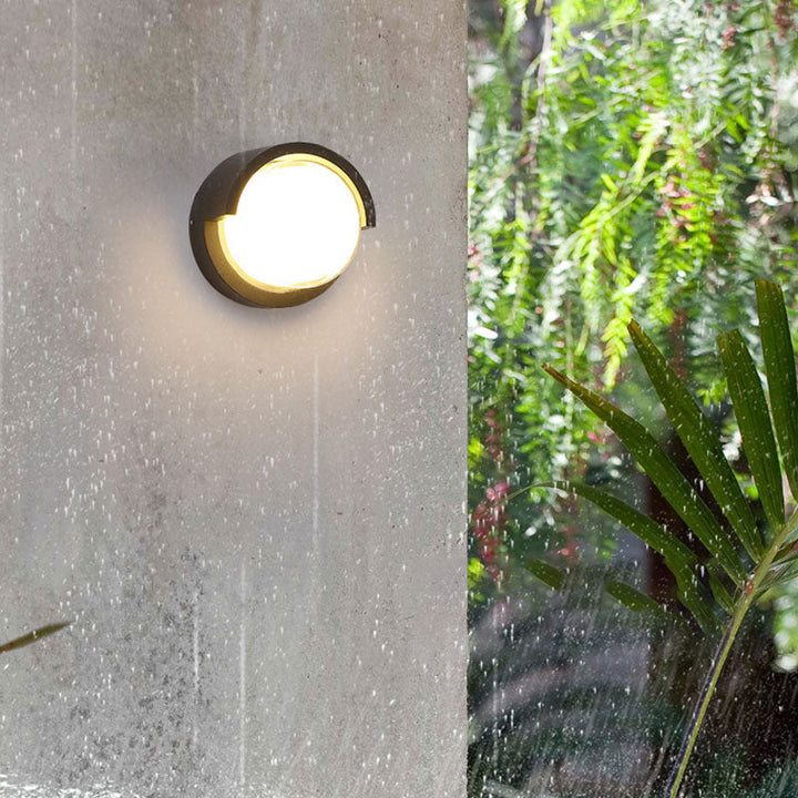 Geometrical Acrylic Wall Sconce Light Minimalist Black LED Wall Mount Lighting for Outdoor | Kalsten