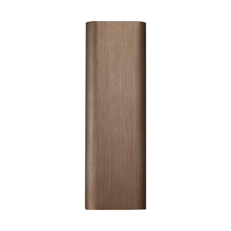 Modern Cuboid Wall Mounted Light Metal Living Room LED Up and Down Wall Sconce in Bronze/Gold/Coffee | Kalsten