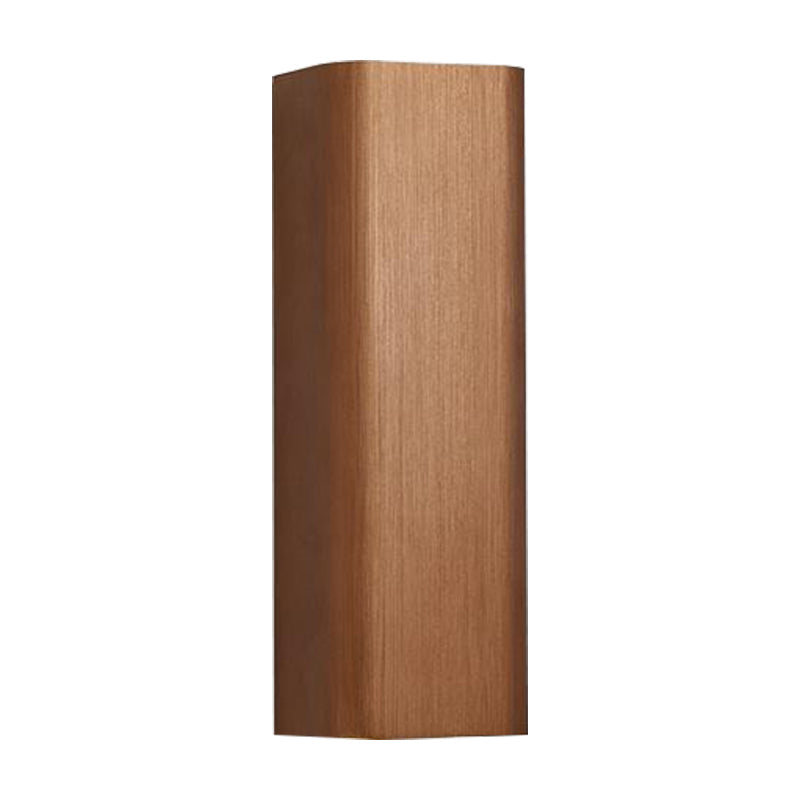 Modern Cuboid Wall Mounted Light Metal Living Room LED Up and Down Wall Sconce in Bronze/Gold/Coffee | Kalsten