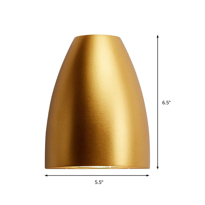 Bullet Shape Wall Mount Light Modern Metal Black/Grey/White LED Up and Down Wall Sconce for Stairway | Kalsten