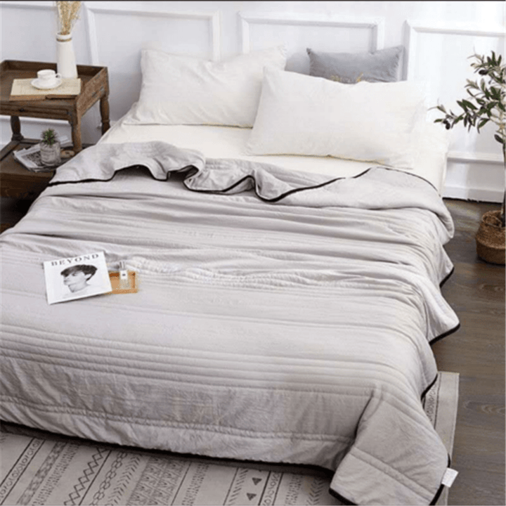 Cooling Blankets Pure Color Summer Quilt Plain Summer Cool Quilt Compressible Air-conditioning Quilt Quilt Blanket | Kalsten