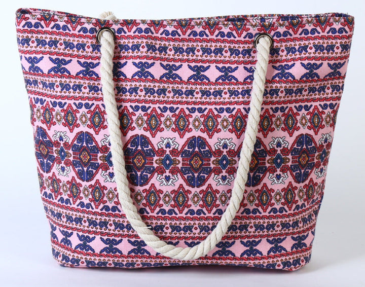 Large beach bag with ethnic pattern Kalsten
