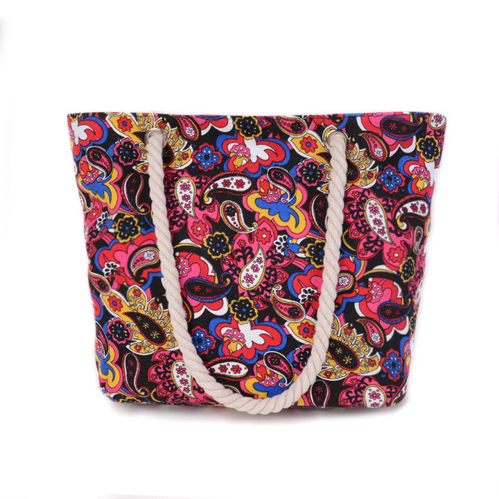 Large beach bag with ethnic pattern Kalsten