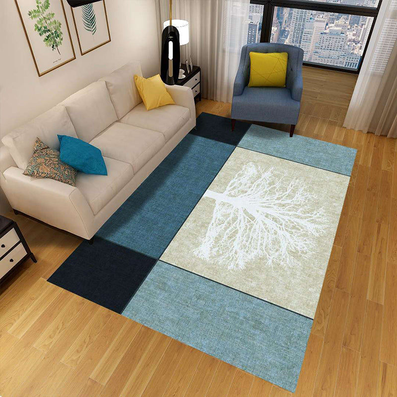 BowLift | Minimalist 3D Geometric Rug Multi-Color Polypropylene Area Rug Pet-Friendly Non-Slip Machine Washable Rug for Large Room
