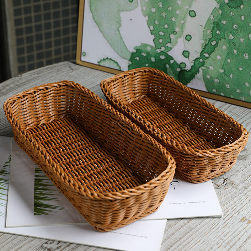 Rectangular Woven Storage Basket Kalsten