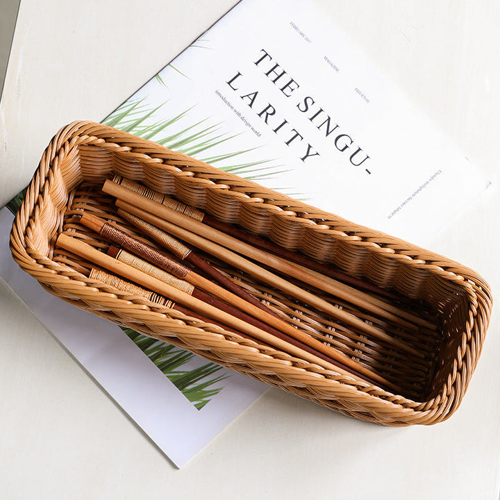 Rectangular Woven Storage Basket Kalsten