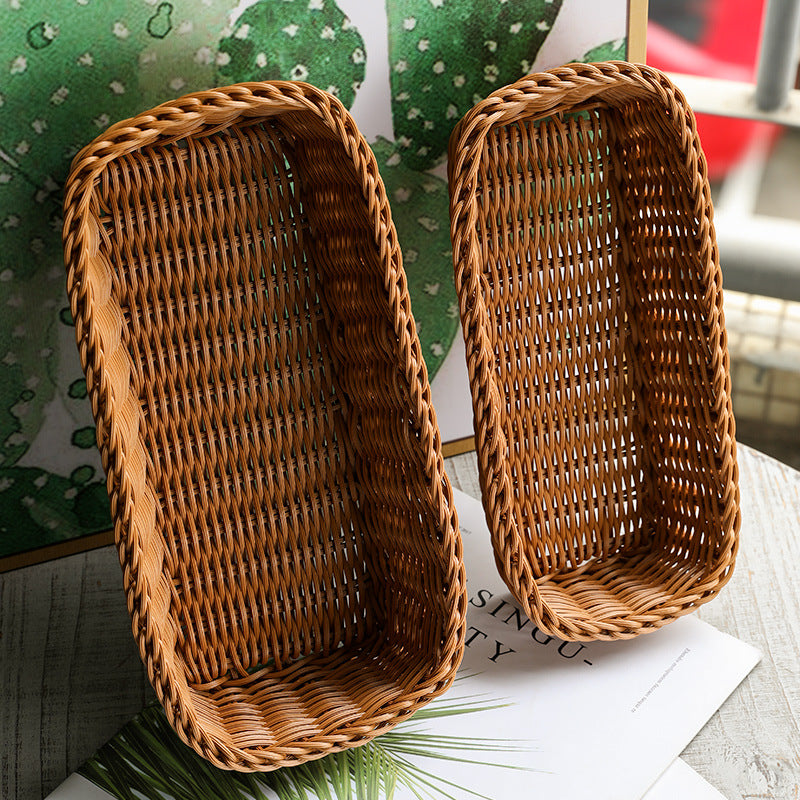 Rectangular Woven Storage Basket Kalsten
