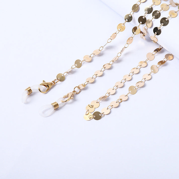 Necklace with beads and transparent pendants Kalsten