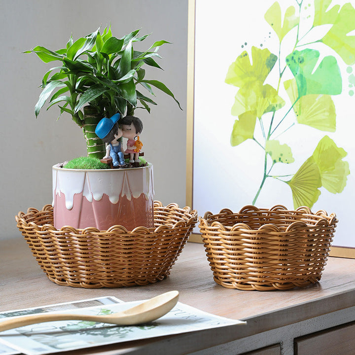Unisex round braided storage basket Kalsten