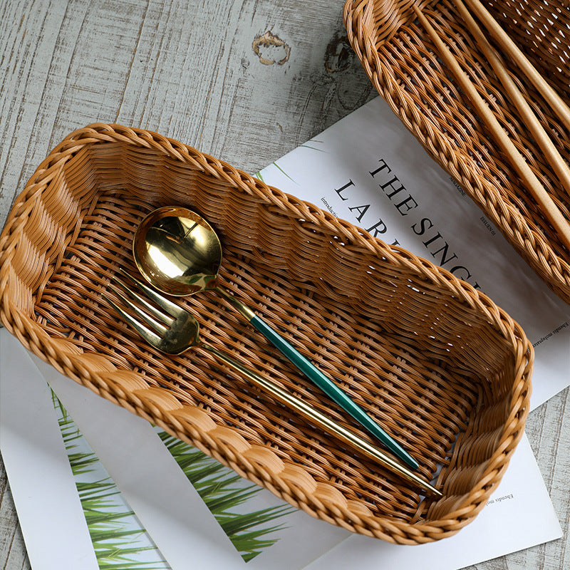 Rectangular Woven Storage Basket Kalsten