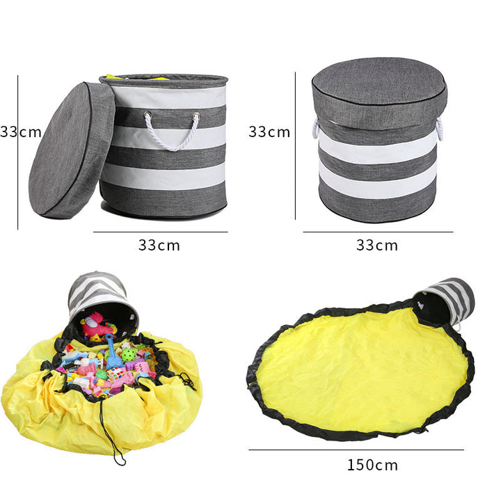 Toy storage basket with multifunctional wrap Kalsten