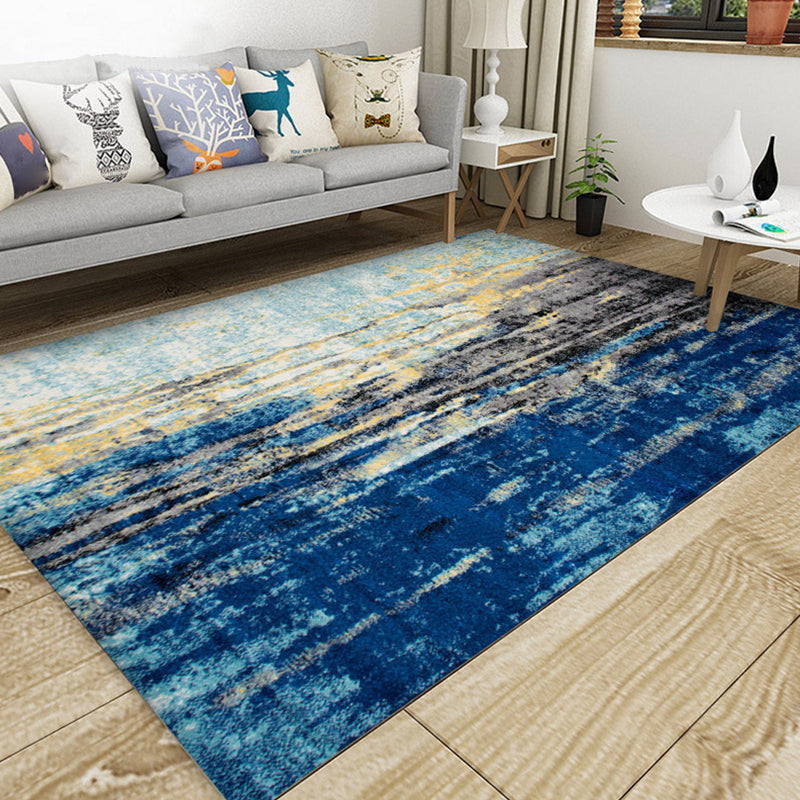 Kalsten | Industrial Style Living Rug Multicolored Expressionism Rug Synthetic Non-slip Pet-friendly Machine washable Rug