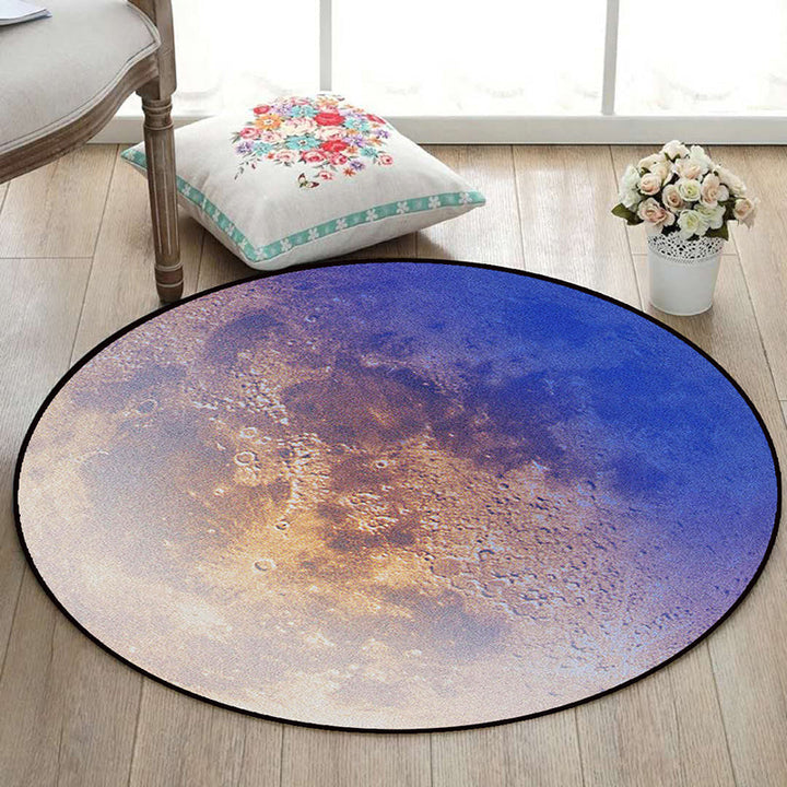 Kalsten | Realistic Multicolor Cosmos Print Rug Polyester Modern Carpet Pet Friendly Non-Slip Machine Washable Rug for Children's Room