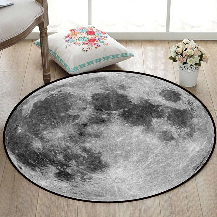 Kalsten | Realistic Multicolor Cosmos Print Rug Polyester Modern Carpet Pet Friendly Non-Slip Machine Washable Rug for Children's Room