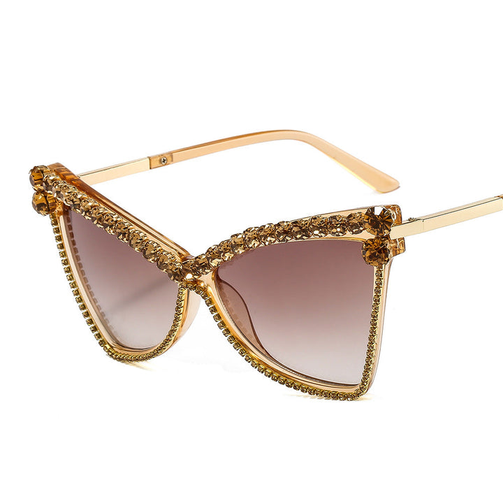 Ladies extravagant oversized sunglasses with gemstones Kalsten