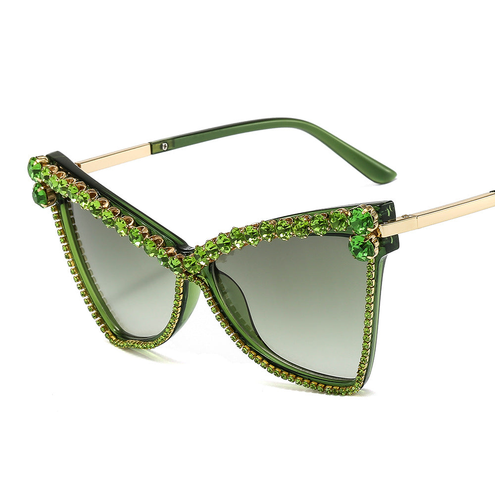 Ladies extravagant oversized sunglasses with gemstones Kalsten