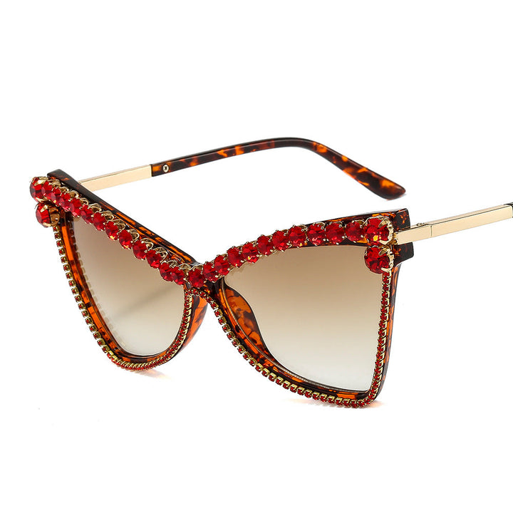 Ladies extravagant oversized sunglasses with gemstones Kalsten