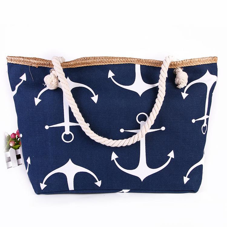Beach bag with maritime anchor design Kalsten