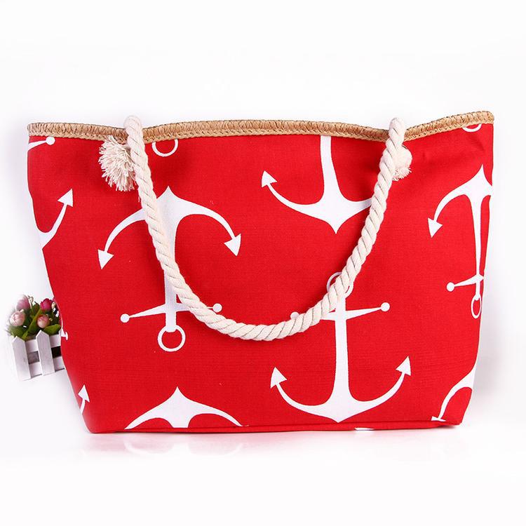 Beach bag with maritime anchor design Kalsten