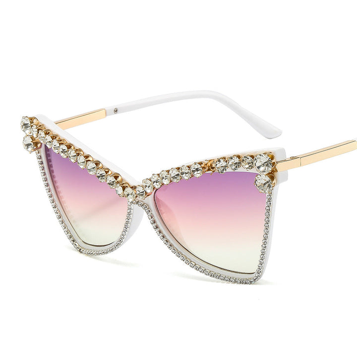 Ladies extravagant oversized sunglasses with gemstones Kalsten